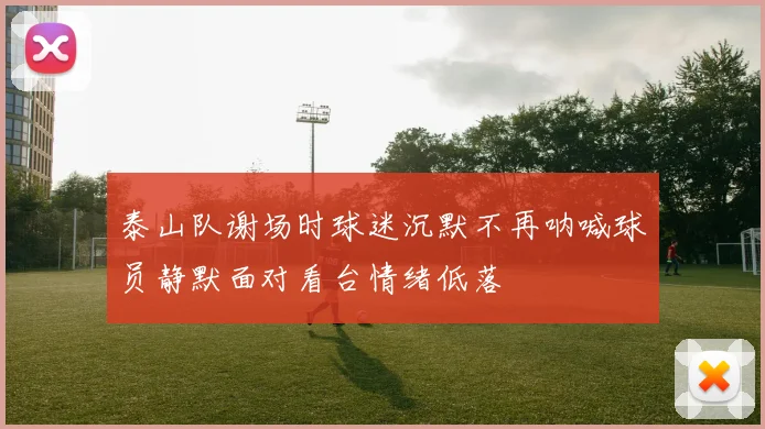 泰山队谢场时球迷沉默不再呐喊球员静默面对看台情绪低落